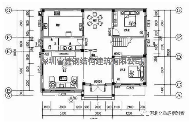 農村自建別墅兩層13.3米X11米，帶平面設計圖，拿走不謝(圖2)