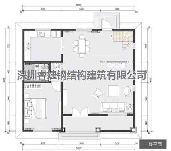 精品小別墅設計 186㎡ 4室3廳1廚3衛1露臺 時尚內裝(圖3)